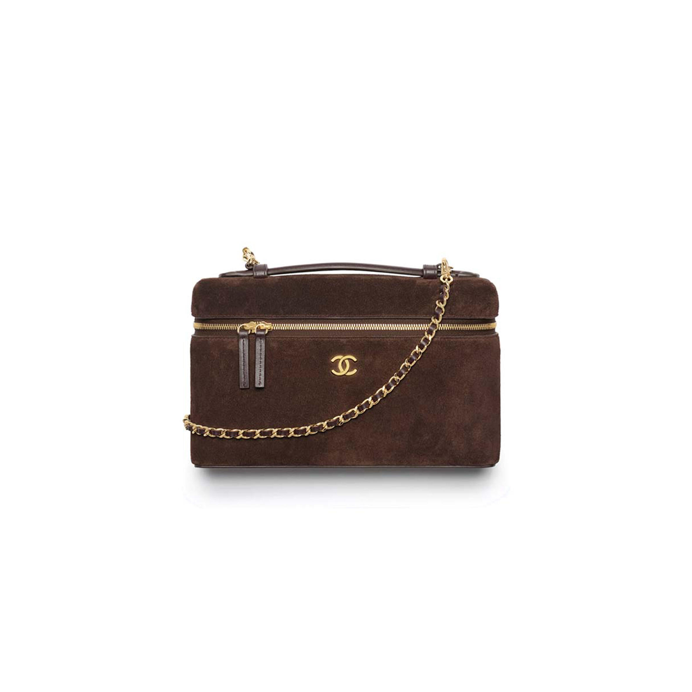 CHANEL MASTER SLIM TOP HANDLE VANITY CASE SUEDE AP5347 (23*15*5cm)